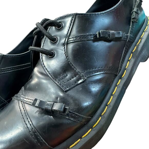 Dr. Martens Size 10 1461 Womens Bow Smooth Leather Oxford Shoes in Black - Picture 7 of 16